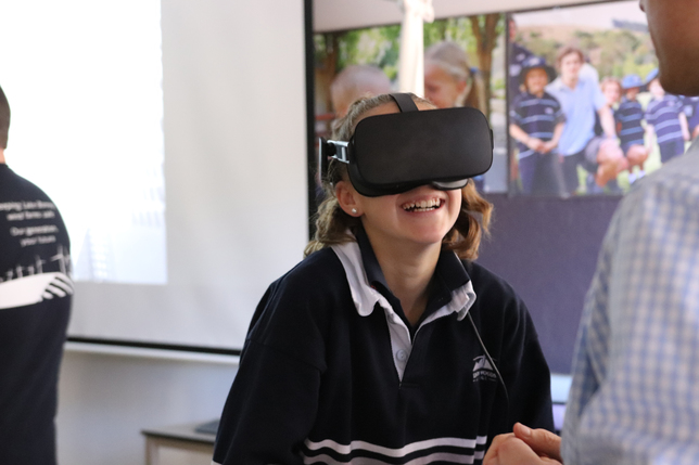 Students enjoyed interactive learning with the Vestas virtual reality equipment..jpg