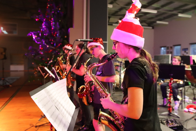 Saxophone Quartet performing a Christmas medley.JPG