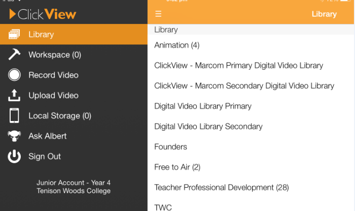 Clickview_menu