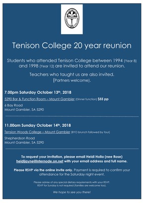 Tenison Woods College 20 Year Reunion Poster.jpg