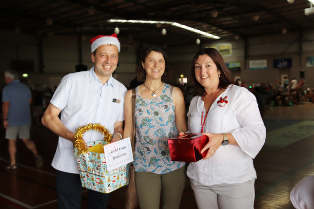 Principal David Mezinec, Michelle Black from Friends of Music Committee, Michelle Coote APRIM.jpg