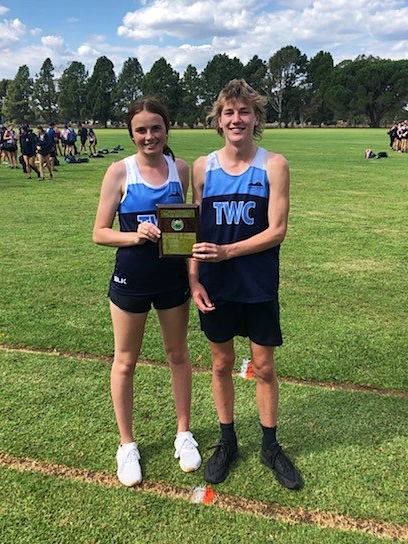 Ellie Bouchier and Anders McShane with the U16 Age Group Champions Shield.jpg